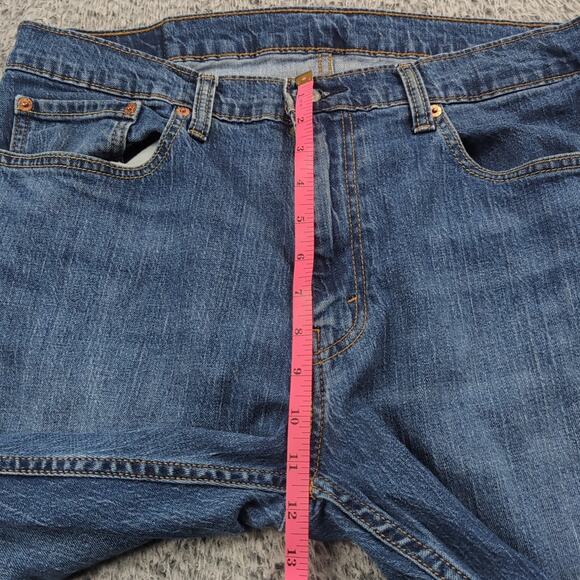Levis Jeans Mens 36x32 Blue 559 Relaxed Straight Leg Denim Casual Distressed - Picture 7 of 10